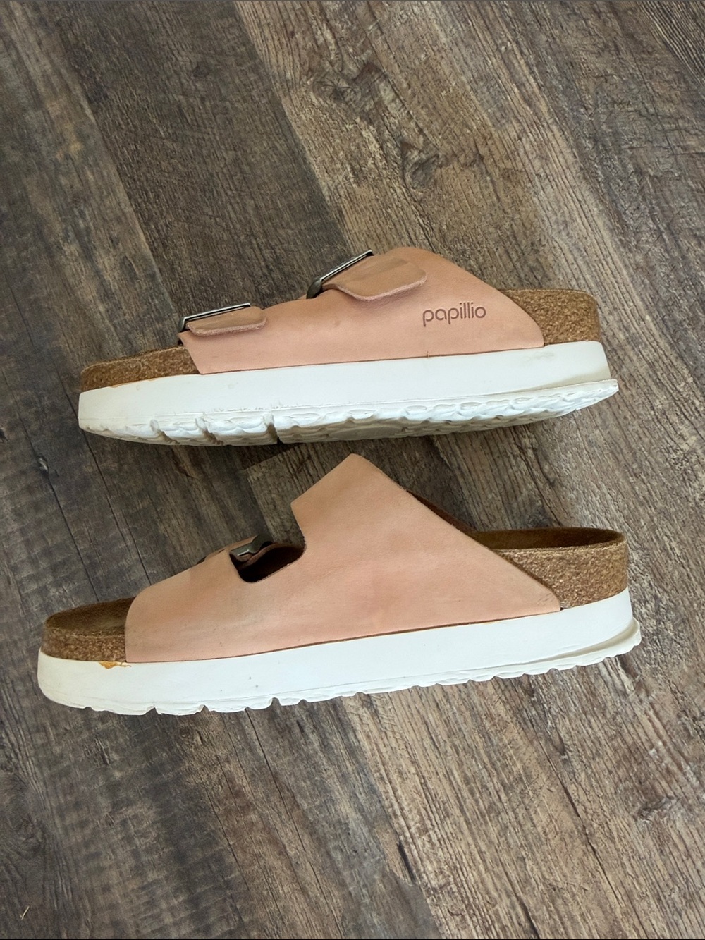 Papillio by Birkenstock EU40 (US 9) platform soft pink slip on sandal - Picture 6 of 12